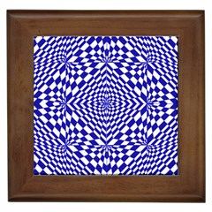 Illusion Waves Pattern Framed Tile by Sparkle