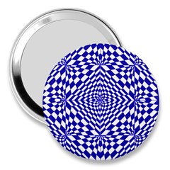 Illusion Waves Pattern 3  Handbag Mirrors by Sparkle