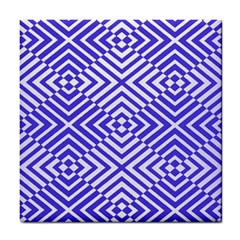 Illusion Waves Pattern Tile Coaster by Sparkle