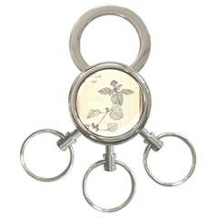 Lemon Balm 3-ring Key Chain by Limerence