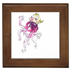 Carnie Squid Framed Tile by Limerence