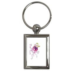 Carnie Squid Key Chain (rectangle) by Limerence