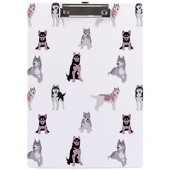 Husky Dogs With Sparkles A4 Clipboard by SychEva