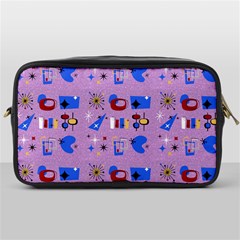 Pink 50s Pattern Toiletries Bag (one Side) by NerdySparkleGoth