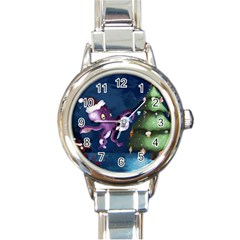 Octopus Color Round Italian Charm Watch by Blueketchupshop