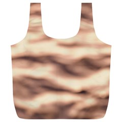 Pink  Waves Abstract Series No6 Full Print Recycle Bag (xl) by DimitriosArt