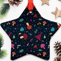 Bright Mushrooms Star Ornament (two Sides) by SychEva