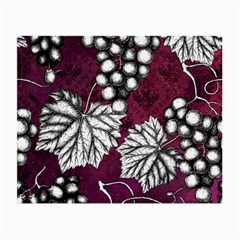 Grapes On Purple Small Glasses Cloth by Pixelchicken