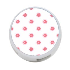 Lips Bubblegum Pattern 4-port Usb Hub (one Side) by Littlebird