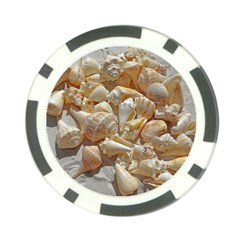 Sea-shells Bg Poker Chip Card Guard by SomethingForEveryone