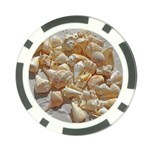 Sea-shells Bg Poker Chip Card Guard Front