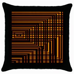 Gradient Throw Pillow Case (black) by Sparkle