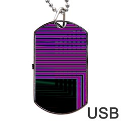 Gradient Dog Tag Usb Flash (two Sides) by Sparkle