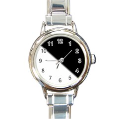 Gradient Round Italian Charm Watch by Sparkle