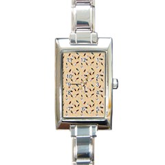 Festive Champagne Rectangle Italian Charm Watch by SychEva