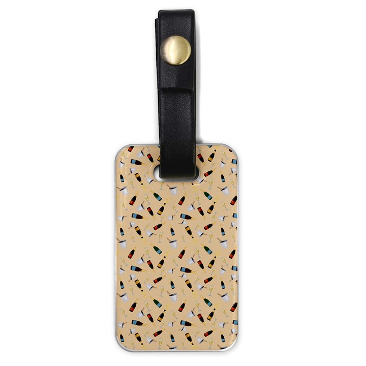 Festive Champagne Luggage Tag (one side)