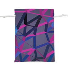 3d Lovely Geo Lines  Lightweight Drawstring Pouch (xl) by Uniqued