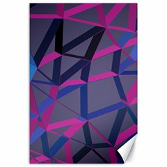 3d Lovely Geo Lines Canvas 24  X 36  by Uniqued