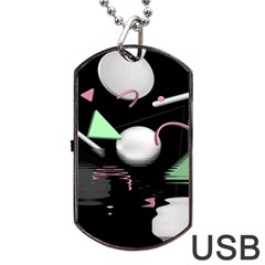 Digitalart Dog Tag Usb Flash (one Side) by Sparkle