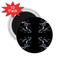 Digital Illusion 2 25  Magnets (10 Pack)  by Sparkle