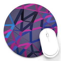 3d Lovely Geo Lines Round Mousepads by Uniqued