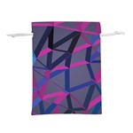 3d Lovely Geo Lines Lightweight Drawstring Pouch (S) Front