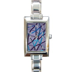 3d Lovely Geo Lines 2 Rectangle Italian Charm Watch by Uniqued