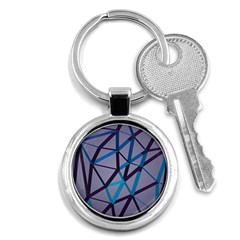 3d Lovely Geo Lines 2 Key Chain (round) by Uniqued