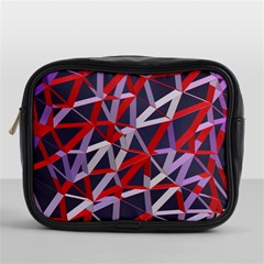 3d Lovely Geo Lines Vii Mini Toiletries Bag (one Side) by Uniqued