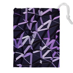 3d Lovely Geo Lines Vi Drawstring Pouch (4xl) by Uniqued