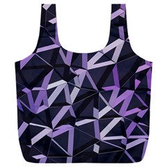 3d Lovely Geo Lines Vi Full Print Recycle Bag (xxl) by Uniqued