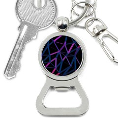 3d Lovely Geo Lines  V Bottle Opener Key Chain by Uniqued