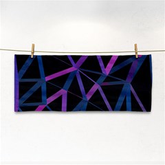 3d Lovely Geo Lines  V Hand Towel by Uniqued