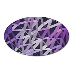 3d Lovely Geo Lines  Iv Oval Magnet by Uniqued