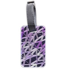 3d Lovely Geo Lines  Iv Luggage Tag (two Sides) by Uniqued