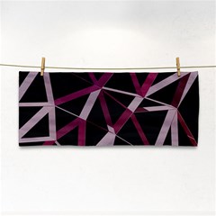 3d Lovely Geo Lines Iii Hand Towel by Uniqued