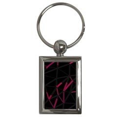 3d Lovely Geo Lines Viii Key Chain (rectangle) by Uniqued