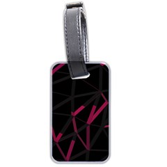 3d Lovely Geo Lines Viii Luggage Tag (two Sides) by Uniqued