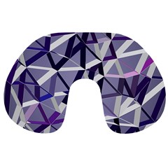 3d Lovely Geo Lines Ix Travel Neck Pillow by Uniqued