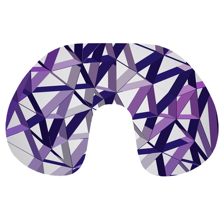 3D Lovely GEO Lines X Travel Neck Pillow