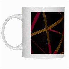 3d Lovely Geo Lines Xi White Mugs by Uniqued