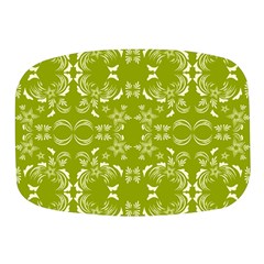 Floral Folk Damask Pattern  Mini Square Pill Box by Eskimos