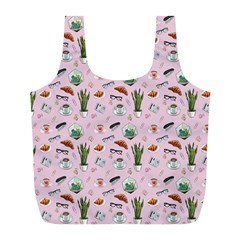 Office Time Full Print Recycle Bag (l) by SychEva