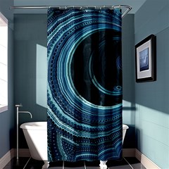 Fractal Shower Curtain 36  X 72  (stall)  by Sparkle