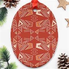 Abstract Pattern Geometric Backgrounds   Oval Ornament (two Sides) by Eskimos