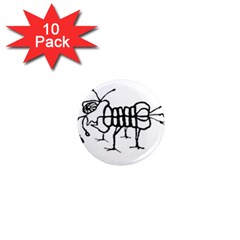 Fantasy Weird Insect Drawing 1  Mini Magnet (10 Pack)  by dflcprintsclothing