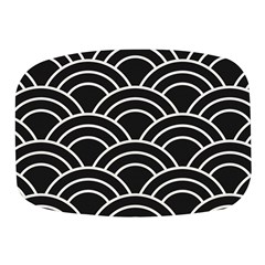 Black And White Pattern Mini Square Pill Box by Valentinaart