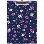 Flowers Pattern A4 Clipboard Front