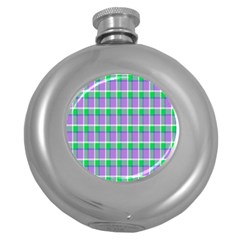 Checks Round Hip Flask (5 Oz) by Sparkle