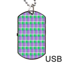 Checks Dog Tag Usb Flash (two Sides) by Sparkle